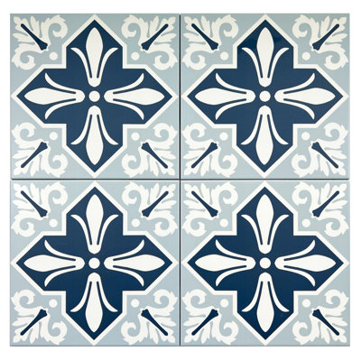 Carreau de porcelaine à motif de mur et de sol à motif cathédrale 8 po x 8 po