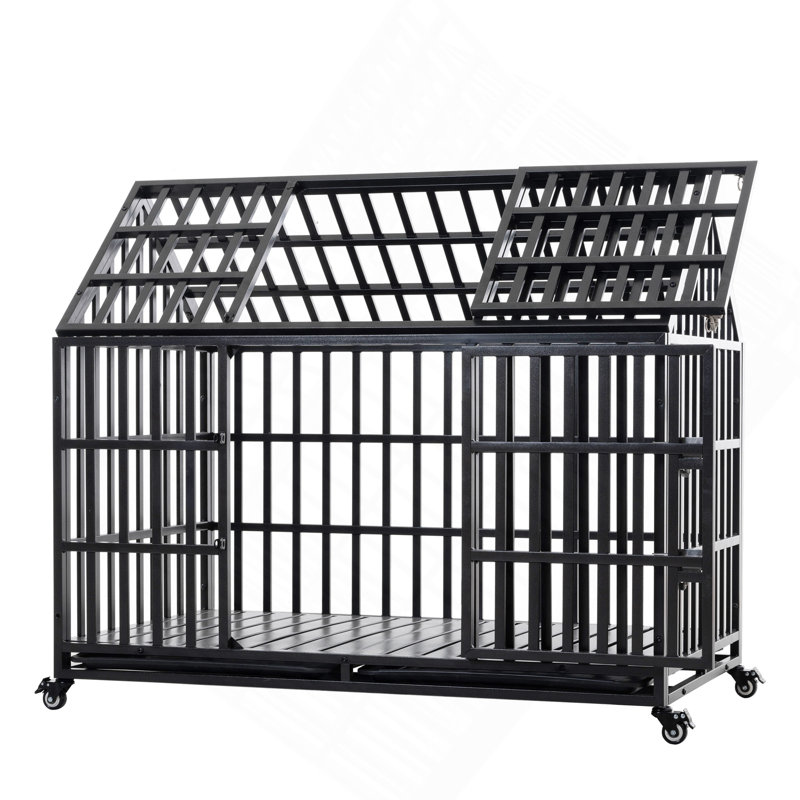 Cage pour chien de 55 po avec cage pour chien de 55 po, H 43,3 po x l 54,7 po x P 29,5 po