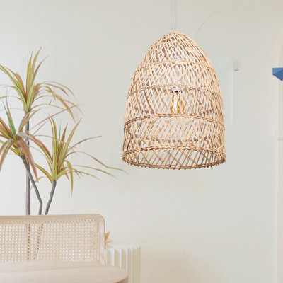 Issa 1 - Light Natural Dome Pendant