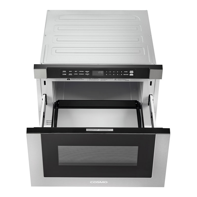 Cosmo 24 in. Haven Collection 1.2 cu. ft. Built-in Microwave Drawer, Touch Controls, Defrosting Rack in Stainless Steel