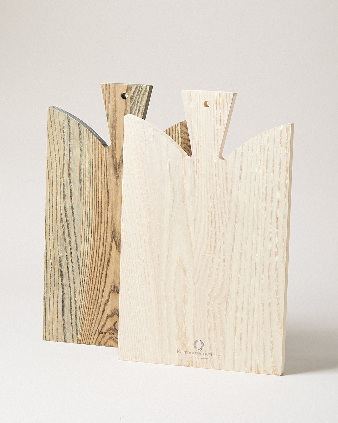 Araucana Ash Wood Cutting Board, White