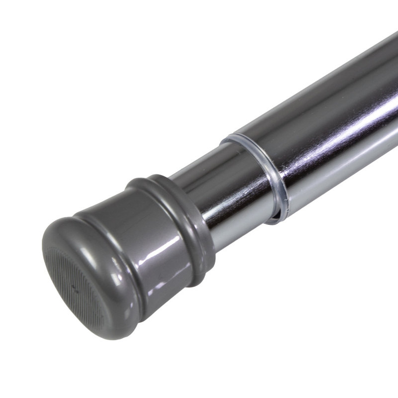 Adjustable Straight Tension Shower Curtain Rod, Chrome