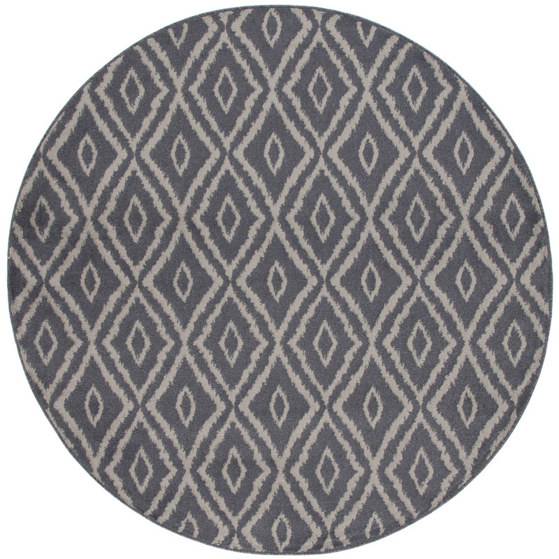 Jamie-Lei Performance Geometric Rug, Round 6'7"