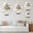 Fractal Flower Joy In Cosmic White VI Metal Wall Clock-93395312
