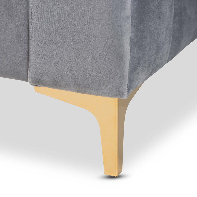 Lit de jour Benham, gris, Grand