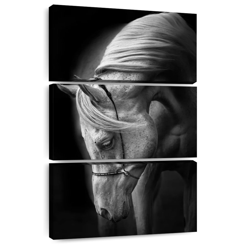 Brampt Pure White Stallion, 45'' H x 28'' W