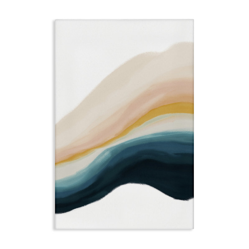 «Peach Swirl Abstraction Canvas» par JJ Design House, LLC., H 30 po x l 20 po