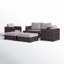 Cariah Wicker Fully Assembled 6 - Person Seating Group with Cushions