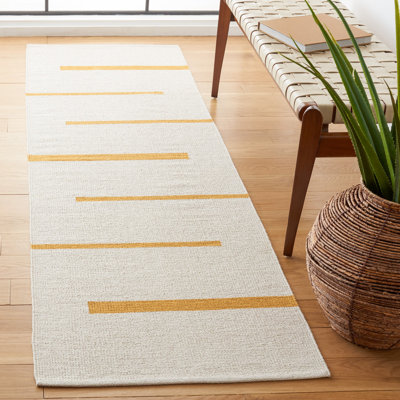 Estiven Hand Woven Cotton Striped Rug