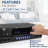 Pyle Wireless Bluetooth Power Amplifier System, 200 Watt Max, Home Theater Audio Stereo Receiver Box With Fm/Usb, Mic In, Rca Inputs, Echo & 2-Band Eq Control, Digital Display Screen - Pt250Ba