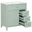Meuble-lavabo autoportant moderne 30 po avec comptoir en céramique-1221545669