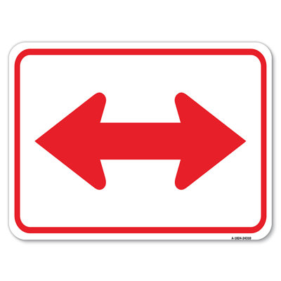 Flèche bidirectionnelle (rouge) / 24310