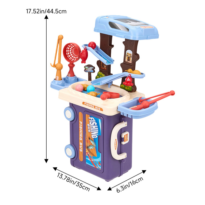 3-in-1 Fishing Bus Playset