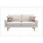 Canapé 70 po en lin et 2 chaises avec 2 coussins décoratifs-2099426665