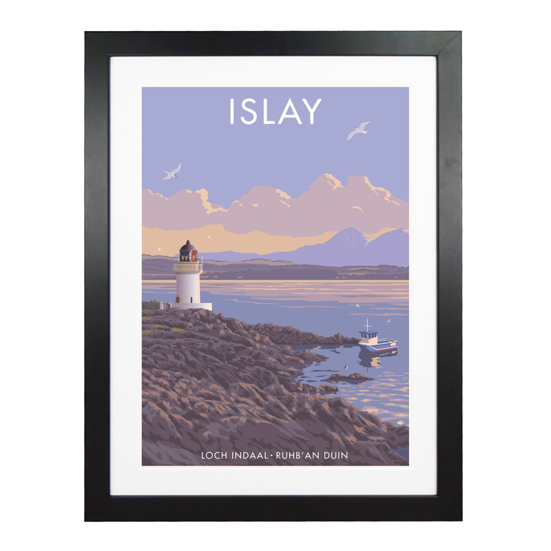Loch Indaal Islay - Print, Black Framed, 40cm H x 30cm W x 3cm D