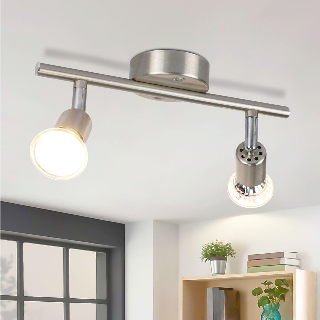 LED Ceiling Spotlight Swiveling GU10 2-Flame Ceiling Spotlights Industrial Living Room