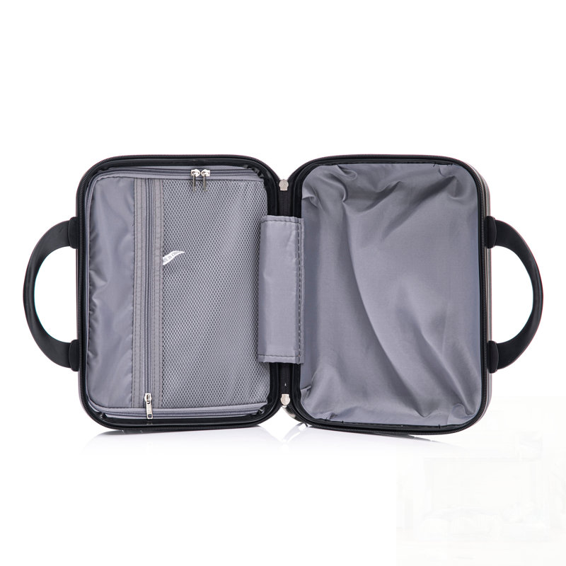 Ensemble de 4 valises durables en PP avec roulettes, tringle en fer et serrure à combinaison pour un voyage sans stress