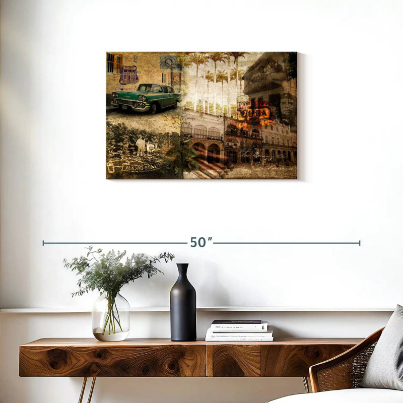 Kavia Collage Cuba, 20" H x 30" W