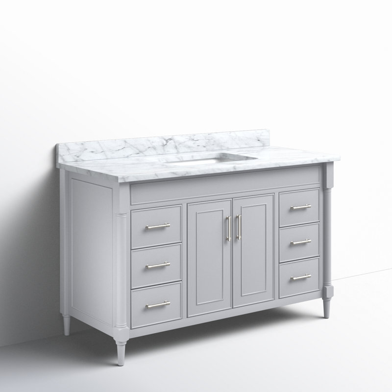 Selene Light Gray 49'' Single Freestanding Bathroom Vanity
