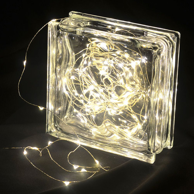 Lumières grillagées - 100 ampoules, Blanc chaud