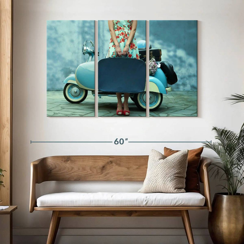 Senne Vintage Girl Traveller, H 32 po x l 50 po