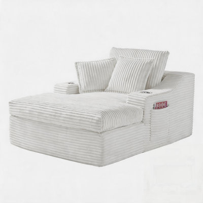 Canapé-lit surdimensionné à l'intérieur avec rembourrage et 3 coussins pour un confort ultime