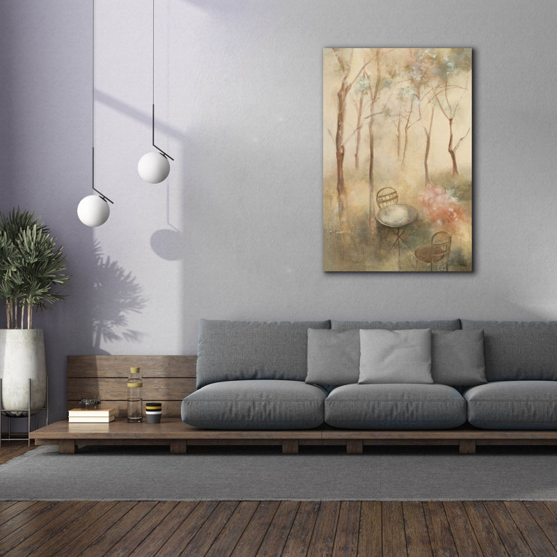 «Table For Two Crop» par Cheri Blum, art mural sur toile, H 60 po x l 40 po x P 1,5 po
