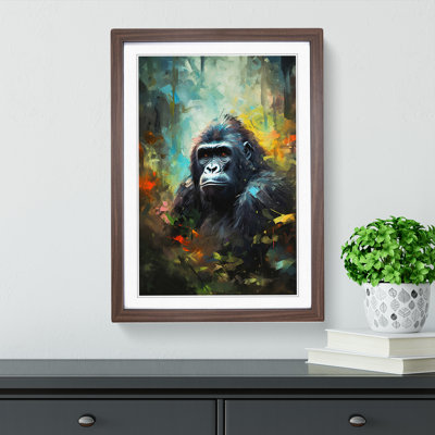 Gorilla Impressionism - Framed Print