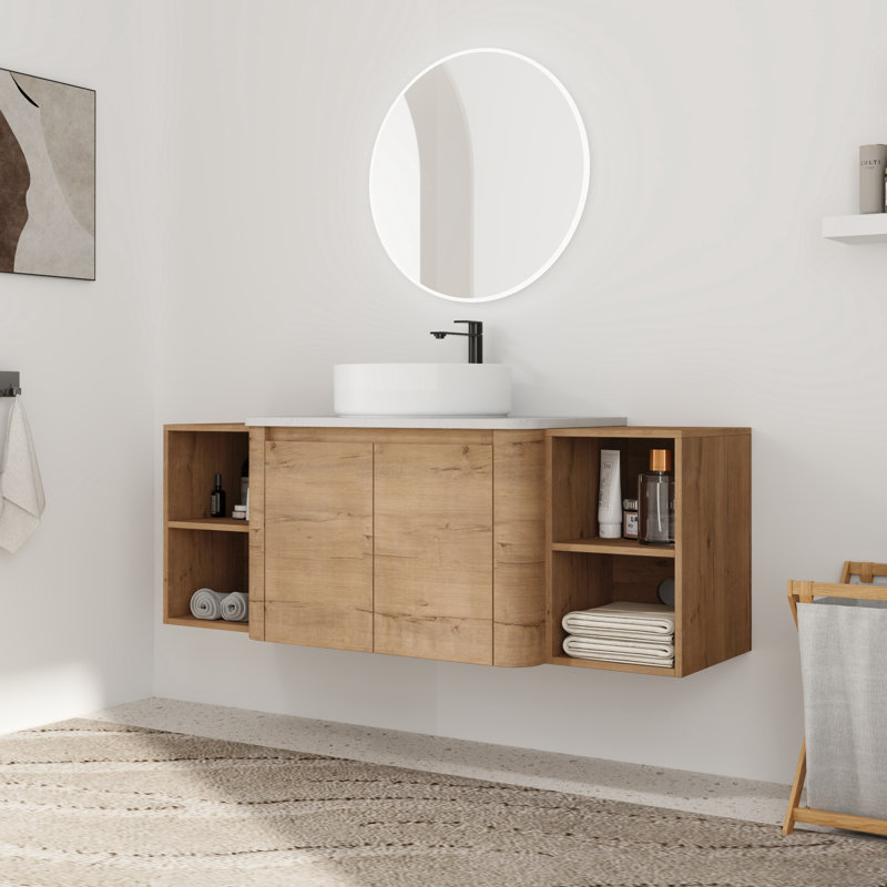 Meuble-lavabo simple 54 po avec lavabo en céramique