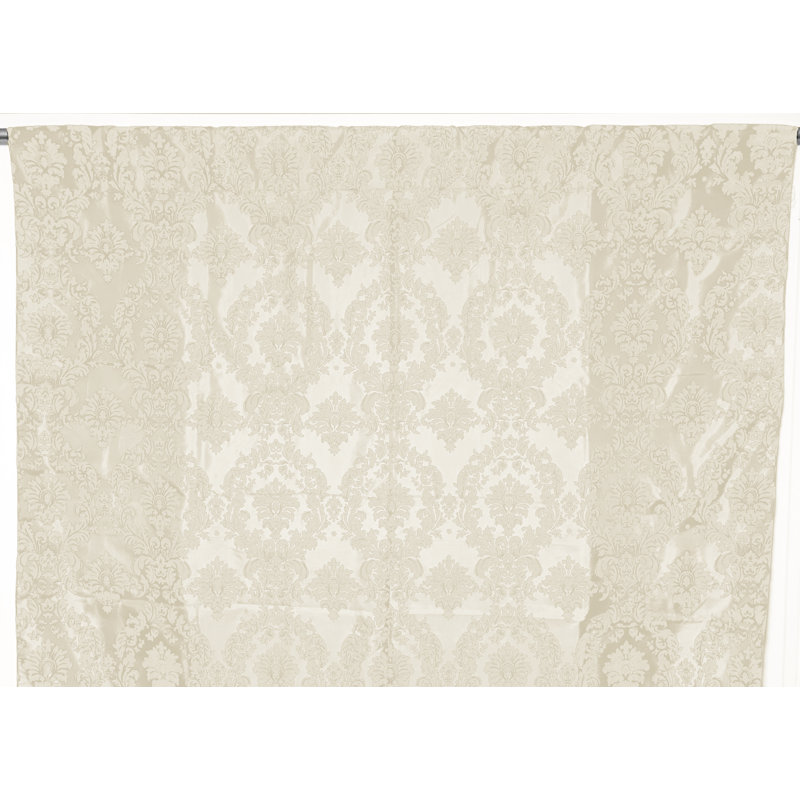 Amboy Semi Sheer Curtain Single Panel, 56" W x 108" L, Ivory