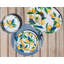 Assiette plate Lamine Orchard NewWave - jaune