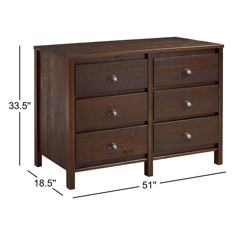 Commode 6 tiroirs Red Barrel Studio® Baja