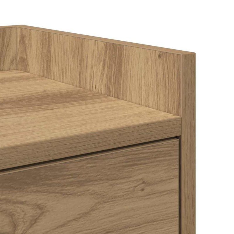 40cm W Manufactured Wood Bedside Table, Artisan Oak