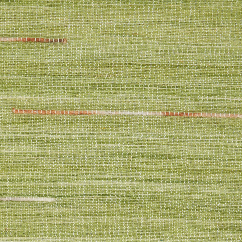 Anerinda Solid Hand Loomed Wool/Cotton Area Rug in Green, Rectangle 9' x 12'