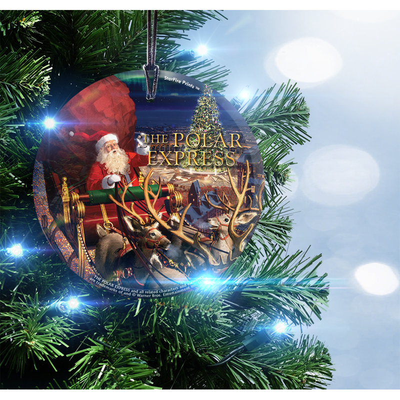 Décoration en forme de "polar express" (père noël)