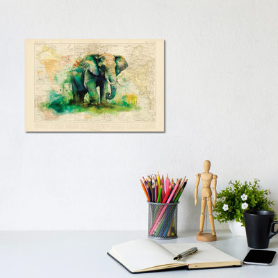 Elephant by TOMADEE - No Frame Gallery-Wrapped Canvas Giclée on Canvas