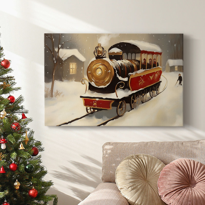 Art des Fêtes de Noël - Toile tendue avec châssis - série 3-LVI, H 8 po x l 12 po