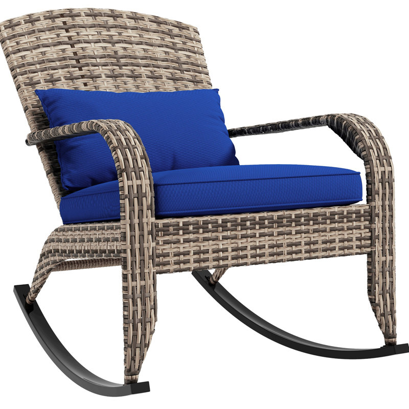 Outdoor Adirondack Chair, Blue/Gray