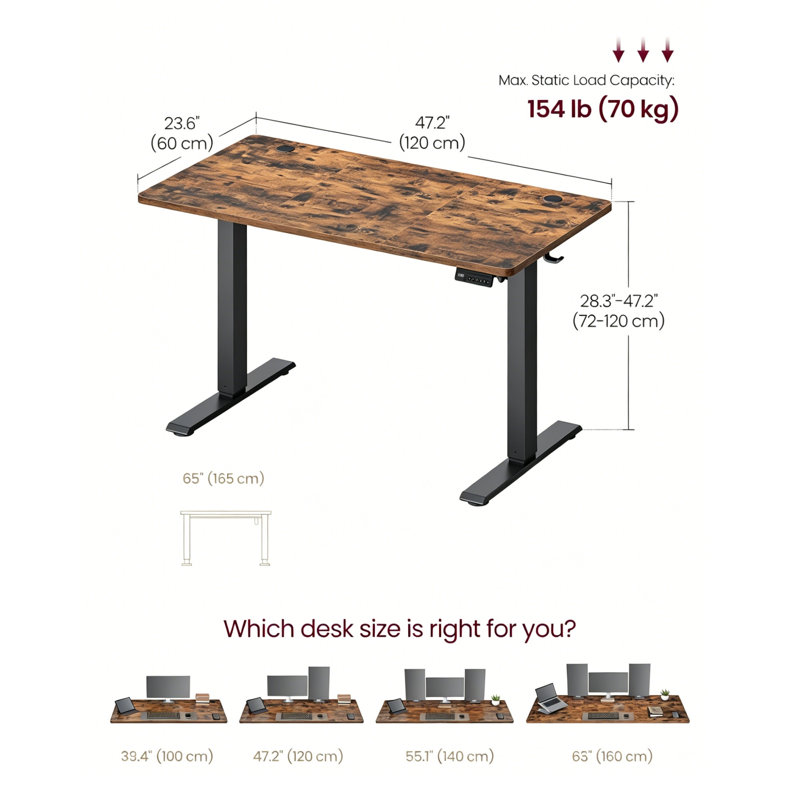Adjustable Height Computer Desk