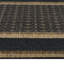 Tapis de porte d'extérieur antidérapant brun Basketweave Home