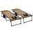 Outsunny 2 Piece Folding Chaise Lounge With 5-Level Reclining Back, Reading Face Hole, And Side Pocket For Outdoor Relaxation-866762051-866762052