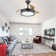 Gerede 36" Three Blade LED Retractable Ceiling Fan With Remote Control And Light Kit
