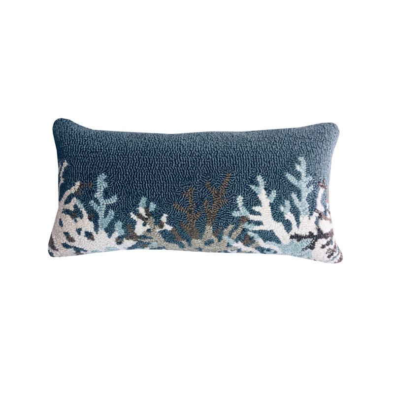 Coussin Coral, Bleu