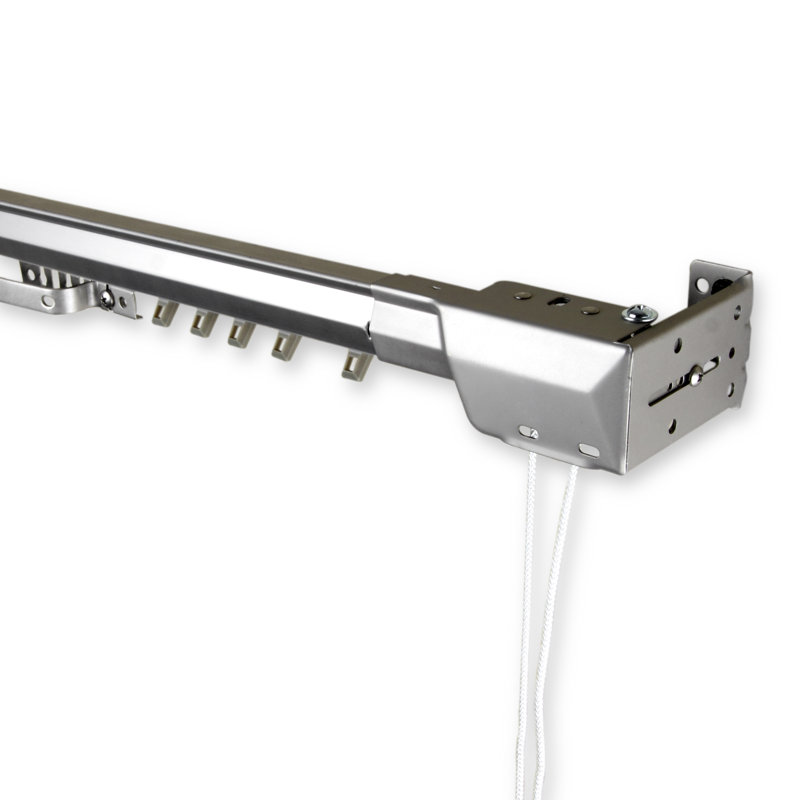Tringle à rideaux simple réglable Bembry, l 30 - 48 po, Argent