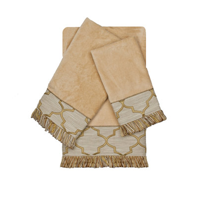 Ensemble de serviettes en coton 3 pièces 100% Heider