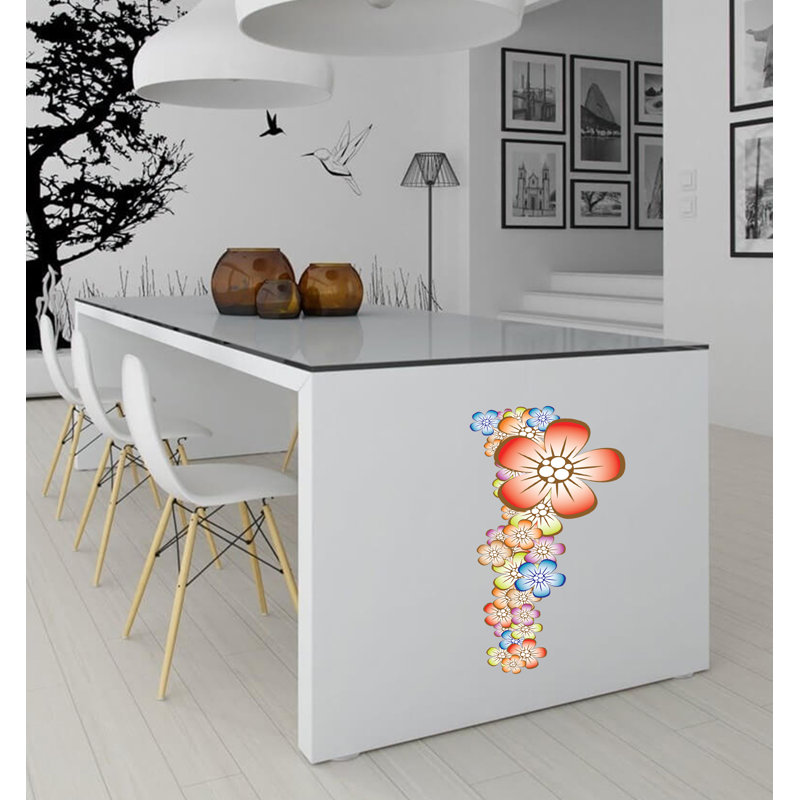 Plants & Flowers Wall Decal, 22" H x 48" W
