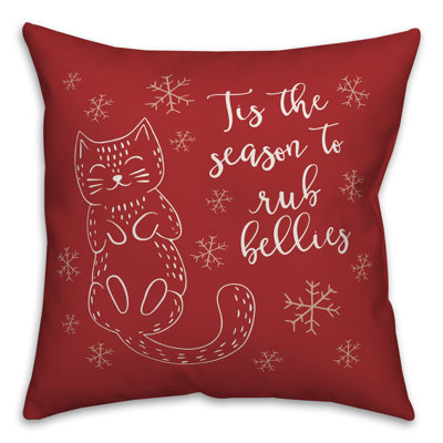  Housse de coussin "All I Want Is Belly Rubs"
