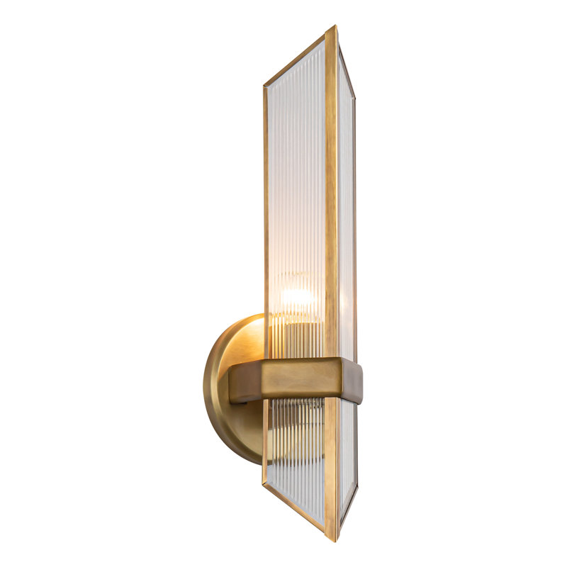 Cairo 1 - Light Bath Sconce, Vintage Brass