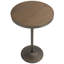 Adjustable Bar and Dinette Table 27"L x 27"W x 43"H Bamboo and Metal 1-Pack Dining Table Brown and Antique Adjustable Bar or Dining Height Seats Two-1745497731