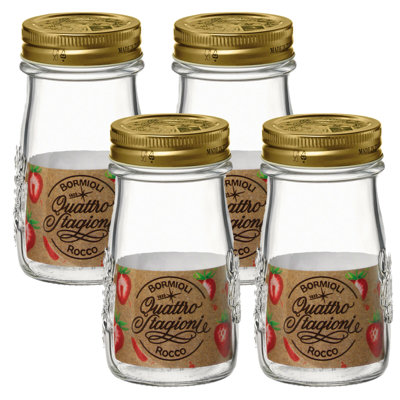 Quattro Stagioni Glass Jar - Set of 4